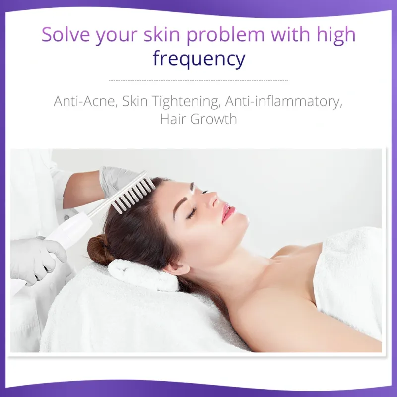 High Frequency Facial Machine with LED Light Therapy